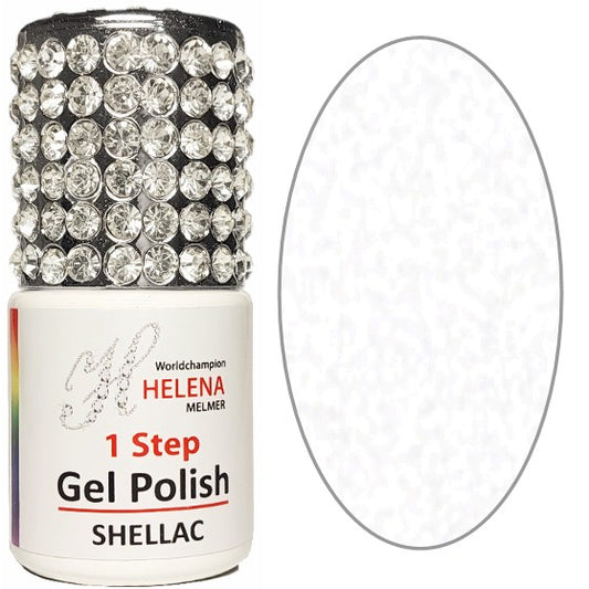 1 STEP GELPOLISH  21  Color-White Shimmer