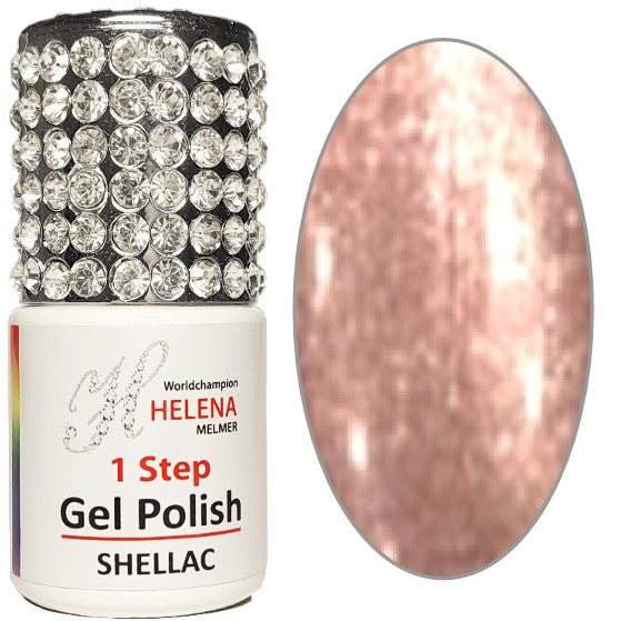 1 STEP GELPOLISH  30  Color-Rosegold Shimmer