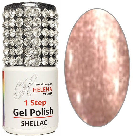 1 STEP GELPOLISH  30  Color-Rosegold Shimmer